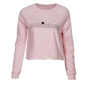 Wildfox Ambitchous Beach Crop Sweater Size S